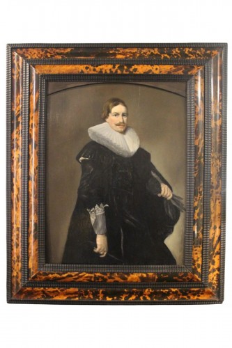 Portrait de gentilhomme avec une fraise, école flamande de la fin du XVIIe siècle
