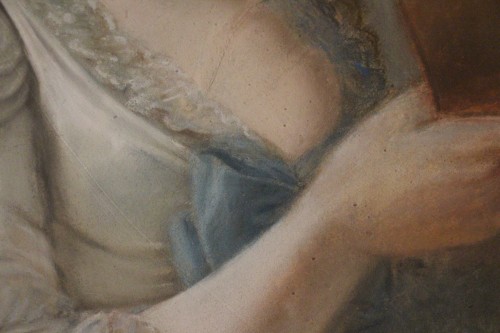 Louis XVI - Dame de qualité au livre, école française vers 1775