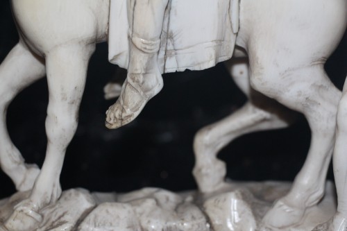 Louis XIV - Saint Martin partageant son manteau avec un pauvre, Rome XVIIe siècle