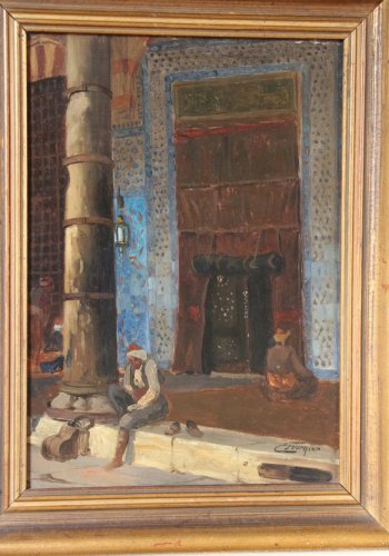 C. Fournier, Mosquée à Istanbul, 1910 - Tableaux et dessins Style 