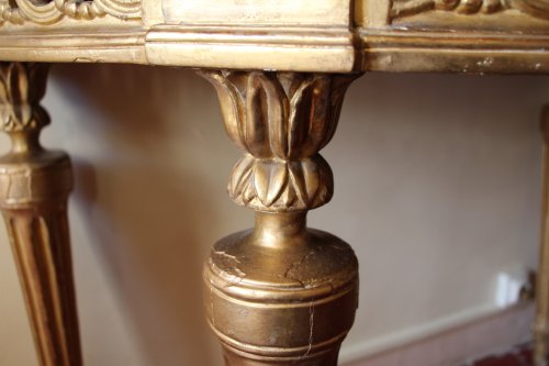 Console en bois doré, époque Louis XVI - Louis XVI