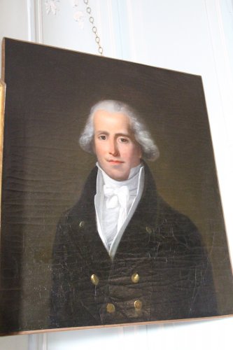 Portrait d'un aristocrate anglais fin XVIIIe siècle - Tableaux et dessins Style Louis XVI