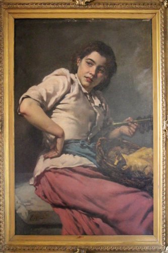 La belle espagnole - Régnier (1835-1909) école française du XIXe siècle