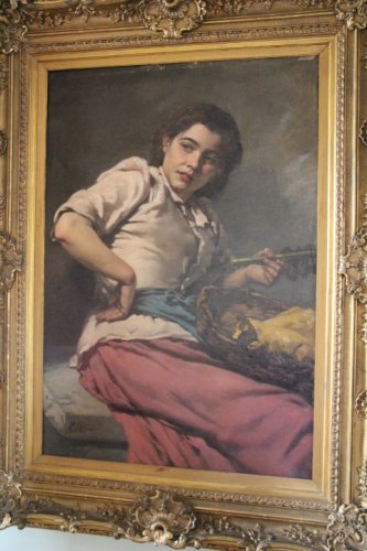 La belle espagnole - Régnier (1835-1909) école française du XIXe siècle - Tableaux et dessins Style Napoléon III