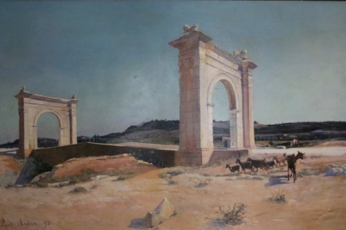 Paysage de provence - Paul AUBIN 1893, École française du XIXe siècle