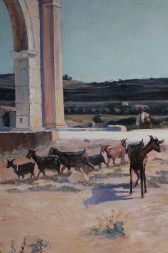 Paysage de provence - Paul AUBIN 1893, École française du XIXe siècle - Didascalies