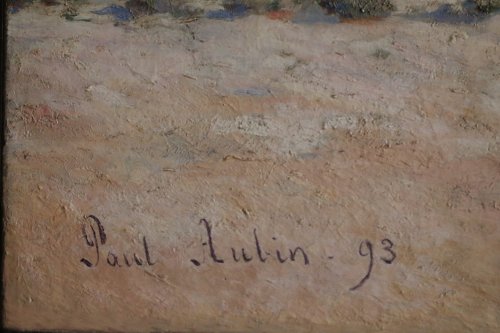 Antiquités - Paysage de provence - Paul AUBIN 1893, École française du XIXe siècle