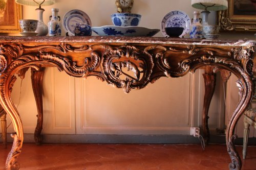 Table à gibier XVIIIe siècle, époque Louis XV - Mobilier Style Louis XV