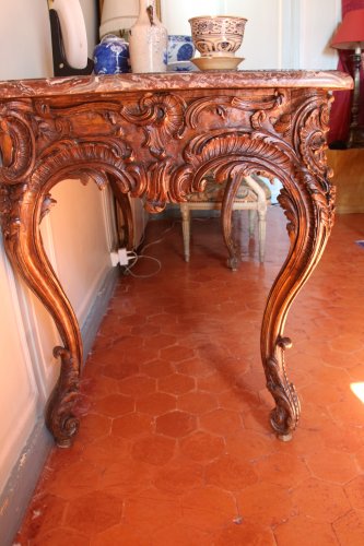 XVIIIe siècle - Table à gibier XVIIIe siècle, époque Louis XV