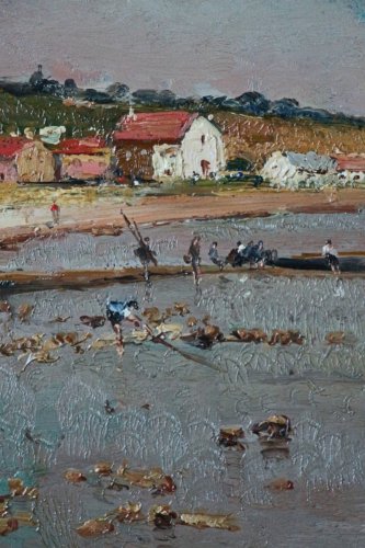 Antiquités - Alfred Casile (1848-1909) - Bord de mer en Provence