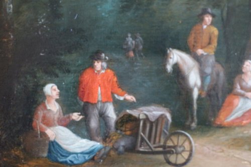 Tableaux et dessins Tableaux XVIIe siècle - Partie de campagne - École flamande du XVIIe siècle