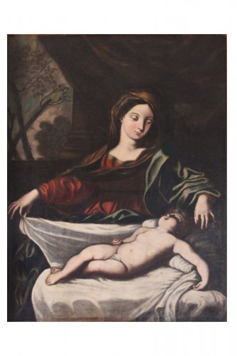 Vierge à l'enfant - École italienne du XVIIe siècle