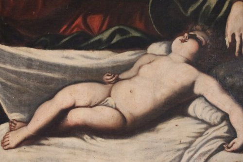 Vierge à l'enfant - École italienne du XVIIe siècle - Louis XIII