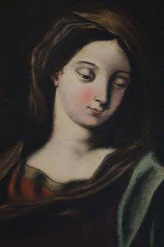Louis XIII - Vierge à l'enfant - École italienne du XVIIe siècle