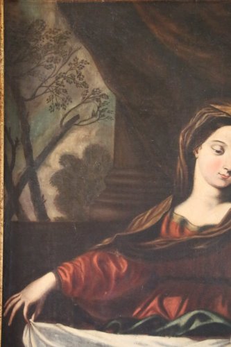 Antiquités - Vierge à l'enfant - École italienne du XVIIe siècle