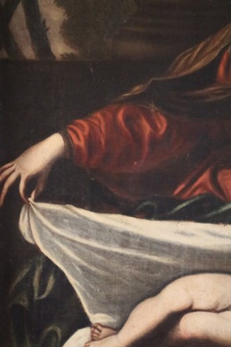 Antiquités - Vierge à l'enfant - École italienne du XVIIe siècle