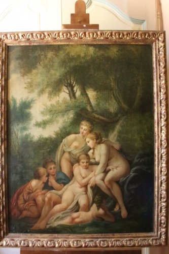 Antiquités - Les baigneuses - French School, mid-18th century