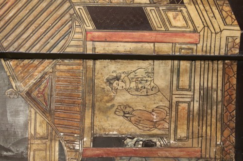 XVIIIe siècle - Paravent en laque de Coromandel, Chine milieu du XVIIIe siècle