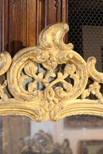 Miroir en bois doré, Provence XVIIIe siècle - Louis XV