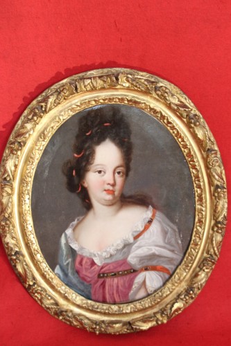 Portrait présumé de Madame de Maintenon - École française du XVIIe siècle - Tableaux et dessins Style Louis XIV