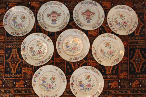 Compagnie des Indes, Porcelaine de Chine du XVIIIe siècle - Céramiques, Porcelaines Style Louis XV