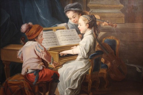 Allégorie de la musique, entourage de Carle van Loo, XVIIIe