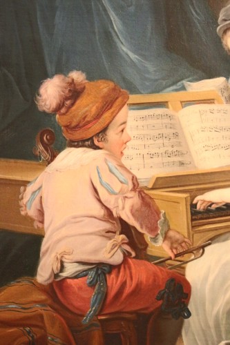 Allégorie de la musique, entourage de Carle van Loo, XVIIIe - Louis XV