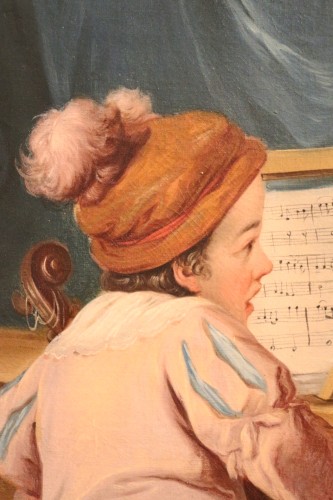Louis XV - Allégorie de la musique, entourage de Carle van Loo, XVIIIe