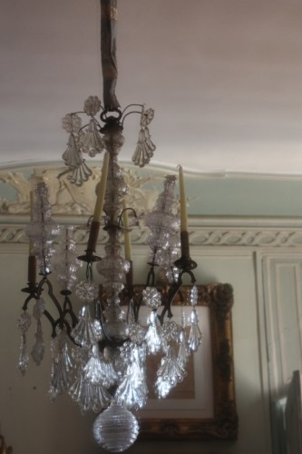Luminaires Lustre - Lustre cage en cristal, époque Louis XVI