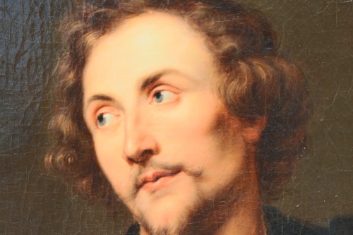 Tableaux et dessins Tableaux XVIIIe siècle - Portrait de Georg Petel, d'après Anton Van Dyck, début XVIIIe