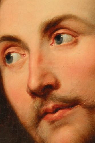 Portrait de Georg Petel, d'après Anton Van Dyck, début XVIIIe - Didascalies