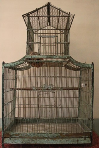 Cage à oiseaux, forme pagode, époque Louis XV