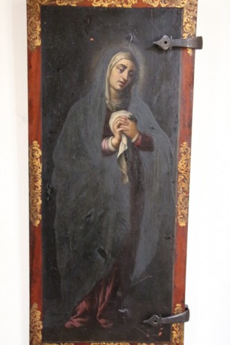 Renaissance - Vierge sur porte de cabinet, Italie fin du XVIe siècle