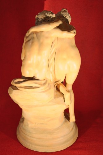 Nymphe et Faune d'après Clodion, début du XIXe siècle - Restauration - Charles X
