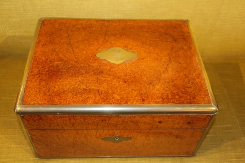 Antiquités - Coffret de voyage, SMAL L. DUJAT, fournisseur de la Famille Impériale, XIXe siècle