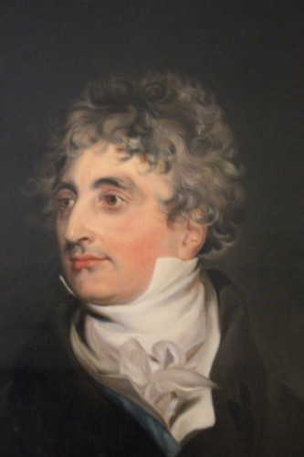 Tableaux et dessins Tableaux XIXe siècle - Portrait d'aristocrate, École anglaise début XIXe siècle, suiveur de Thomas Lawrence