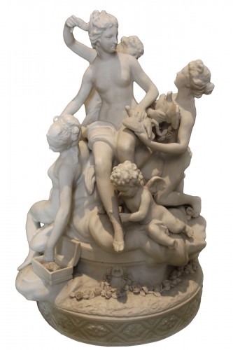 Manufacture de Sèvres XIXe - "Toilette de Vénus" d'après Louis-Simon Boizot (1743-1809)