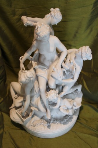 Céramiques, Porcelaines  - Manufacture de Sèvres XIXe - "Toilette de Vénus" d'après Louis-Simon Boizot (1743-1809)