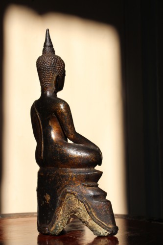 Antiquités - Bouddha en bronze "les Mudrà" - Chine XVIIe siècle