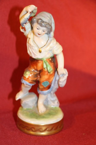 XIXe siècle - Ensemble de 8 personnages en porcelaine de Saxe, XIXe siècle