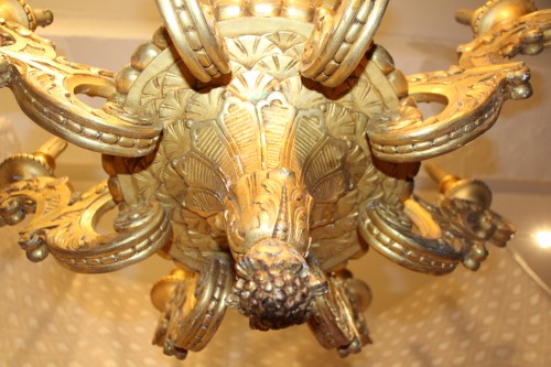 Antiquités - Gilded wood chandelier, circa 1850