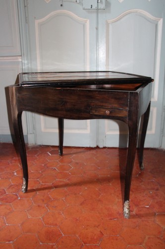 Table à jeux d'époque Louis XV - Didascalies