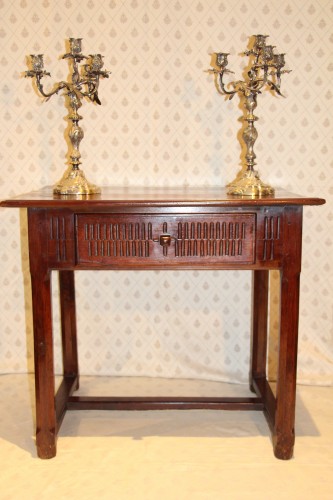 Table de couvent, Avignon XVIIe siècle - Mobilier Style Louis XIV