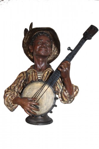 Le banjo - Emile-Coriolan Guillemin (1841-1907)