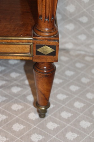 Console with blond mahogany top, Louis XVI period - Louis XVI