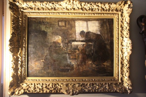 Paintings & Drawings  - reading - Northern school 19th century