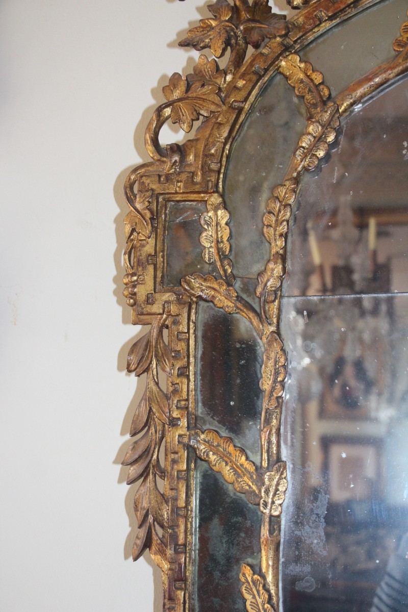 Large mirror with parecloses, England 18th century - Ref.92146