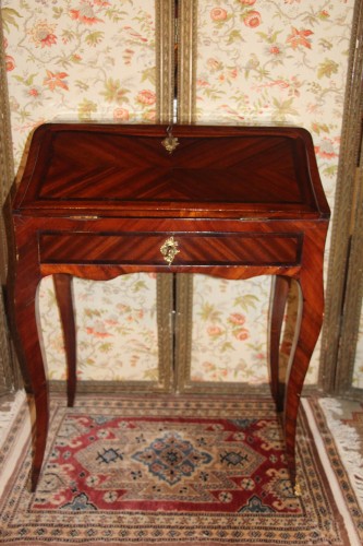 Bureau de pente of child, stamped Jacques DUBOIS - Furniture Style Louis XV