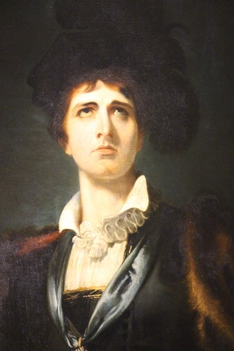 Portrait de l'acteur John Philip KEMBLE (1757-1823) - Atelier de Thomas LAWRENCE, XIXe - Tableaux et dessins Style Restauration - Charles X