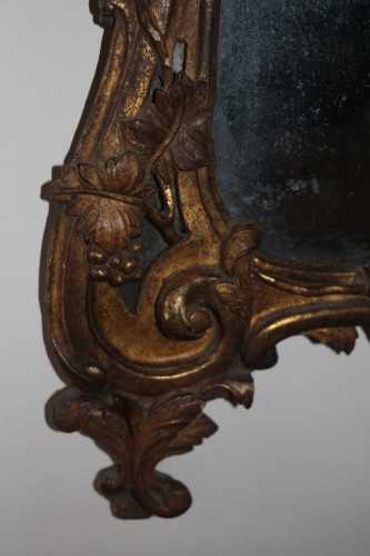 Miroir à parecloses, Provence XVIIIe siècle - Didascalies